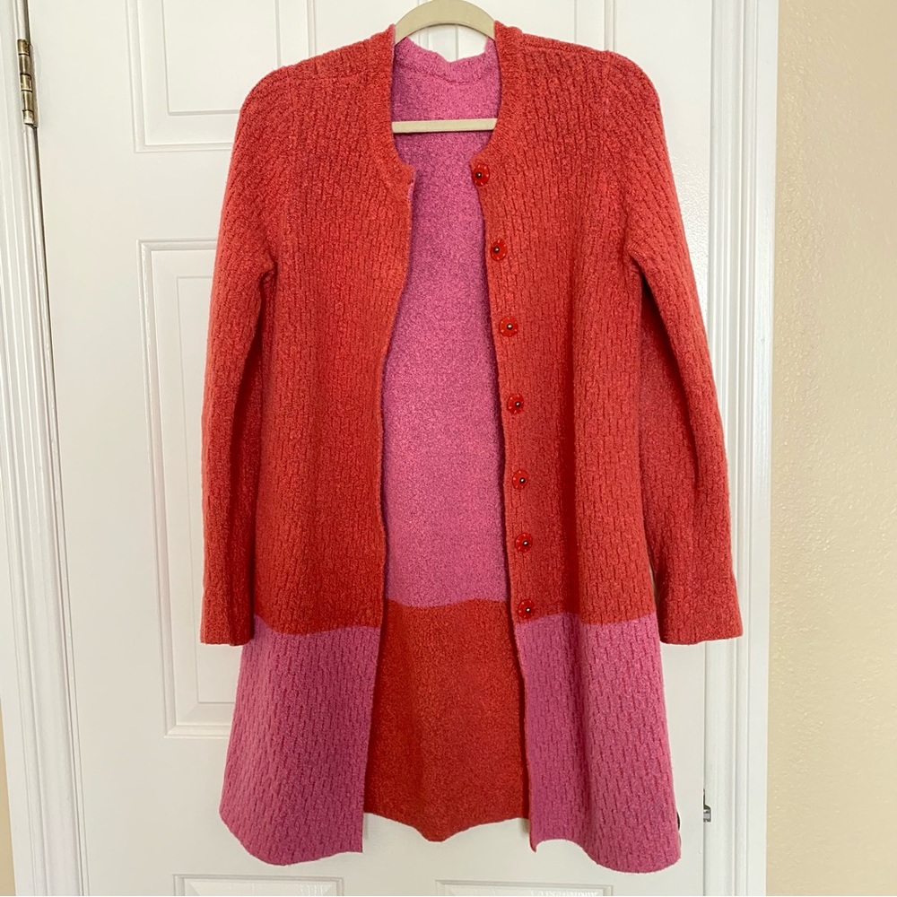 Pink & Red Coat